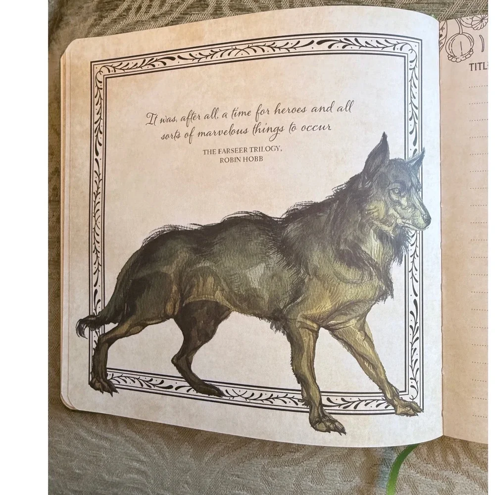Illumicrate Mythical Creature Reading Journal Green Gold Dragon Fantasy Tracker
